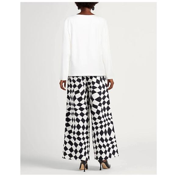 Escada Sport Basic T-shirt long sleeves Ivory Sz S Quiet Luxury Minimalist Luxe - Picture 5 of 14